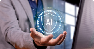 Person working on AI strategy development